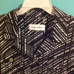 CALVIN KLEIN WOMENS BUTTON UP